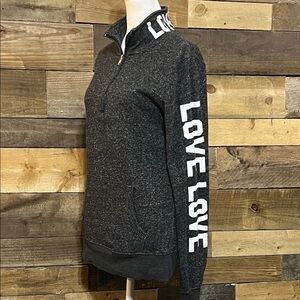 Reflex Charcoal LOVE Women's Jacket 1/4 quarter zip up